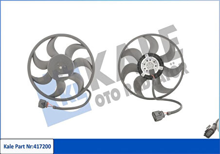 FAN MOTORU DAVLUMBAZLI SOL VW MULTIVAN 5-TRANSPORTER 5 450W-420MM 7H0959455A
