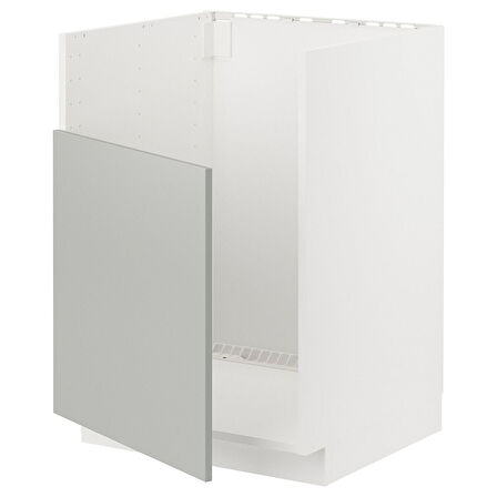 Eviye dolabı, HAVSTORP açık gri, 60x60 cm, 1 kapaklı