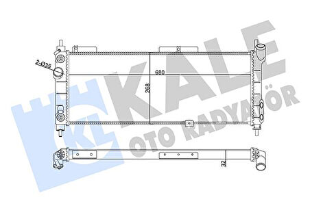 SU RADYATÖRÜ OPEL CORSA B-COMBO-TIGRA 1.21 1.41 1.61 165 1993 AT AC MEKANİK 680X268X32 1300152 1300153 52459322