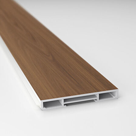 Süpürgelik, kahverengi ceviz görünüm, 220x8 cm