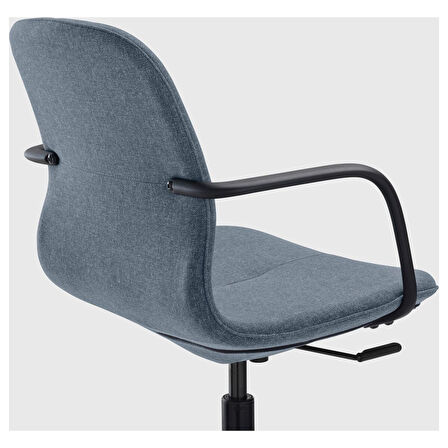 Çalışma sandalyesi, gunnared mavi-siyah, kolçaklı