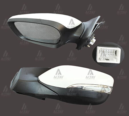 AYNA DIŞ DİKİZ ELANTRA 2011-2016 ELEKTRİKLİ SİNYALLİ SOL 87610 310170