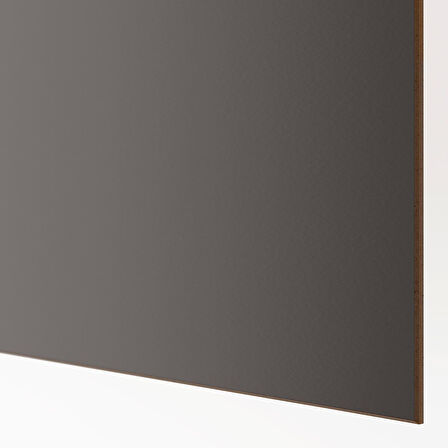 Sürgü kapak paneli, koyu gri-bej, 100x201 cm, çift taraflı