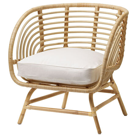 Rattan koltuk, rattan, DJUPVIK minderli