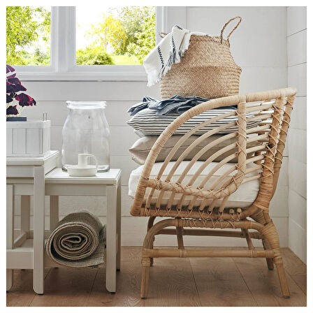 Rattan koltuk, rattan, DJUPVIK minderli