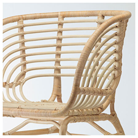 Rattan koltuk, rattan, DJUPVIK minderli