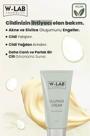 W-Lab Cosmetics  Kükürt Kremi 50 ML