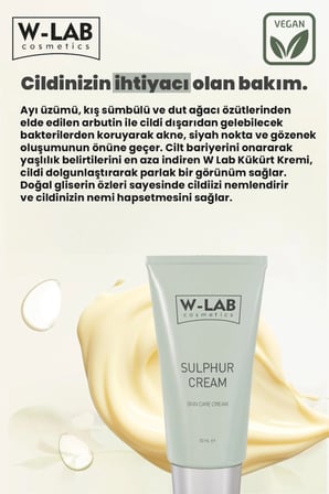 W-Lab Cosmetics  Kükürt Kremi 50 ML