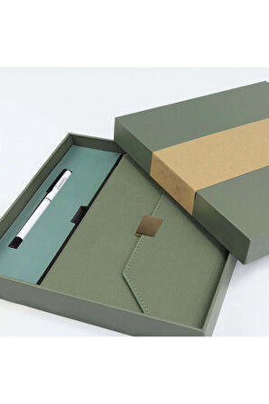 Kutulu Defter Beyaz Kalem Seti