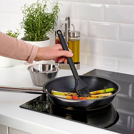 Barbekü fırçası, siyah, silikon