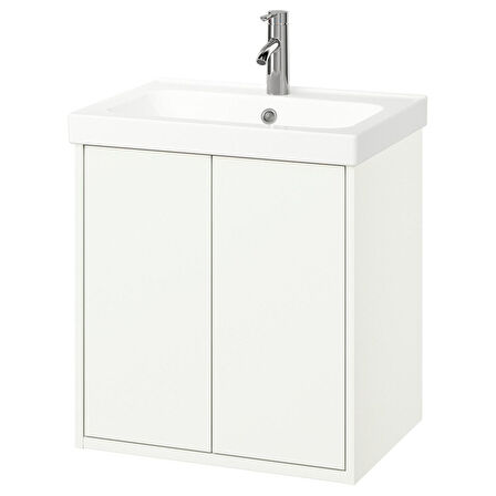 Lavabo dolabı kombinasyonu, beyaz, 62x49x69 cm, DALSKAR batarya
