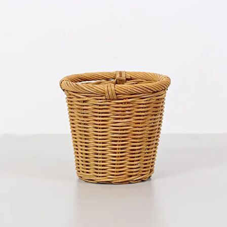 Dekoratif Kaşıklık, Rattan Hasır Kaşıklık , Tezgah Üstü, Hasır Çok Amaçlı, Masaüstü Kalemlik 16x15