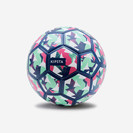 Öğretici Futbol Topu - 4 Numara - Mavi/Yeşil/Mor - Learning Ball