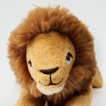 Yumuşak oyuncak, sarı-kahverengi, 13 cm, aslan
