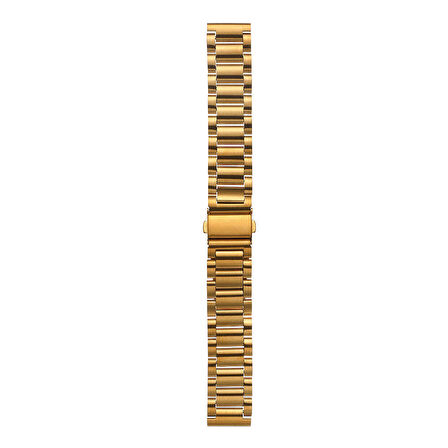 Huawei GT4 41mm ile Uyumlu Bakla İşlemeli 18mm Metal Kordon