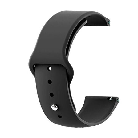 Samsung Galaxy Watch Active 2 44mm ile Uyumlu 20mm Silikon Kordon