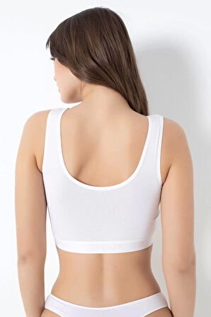 G-Box 941 Kadın Bambu Kalın Askılı Pedli Büstiyer