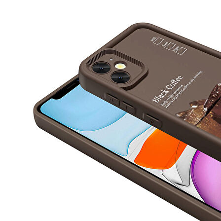 Apple iPhone 11 ile Uyumlu Kılıf Kamera Korumalı Yüzeyi Baskılı Arka Kapak