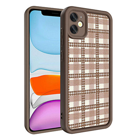 Apple iPhone 12 ile Uyumlu Kılıf Kamera Korumalı Yüzeyi Baskılı Arka Kapak