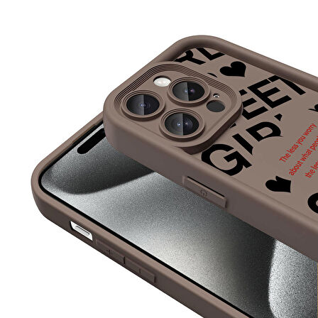 Apple iPhone 14 Pro ile Uyumlu Kılıf Kamera Korumalı Yüzeyi Baskılı Arka Kapak