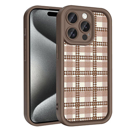 Apple iPhone 15 Pro Max ile Uyumlu Kılıf Kamera Korumalı Yüzeyi Baskılı Arka Kapak