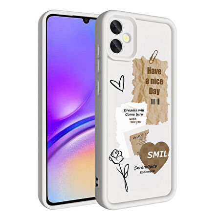 Samsung Galaxy A05 ile Uyumlu Kılıf Kamera Korumalı Yüzeyi Baskılı Arka Kapak