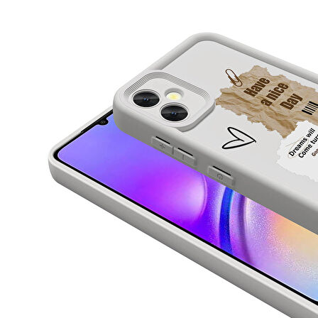 Samsung Galaxy A05 ile Uyumlu Kılıf Kamera Korumalı Yüzeyi Baskılı Arka Kapak
