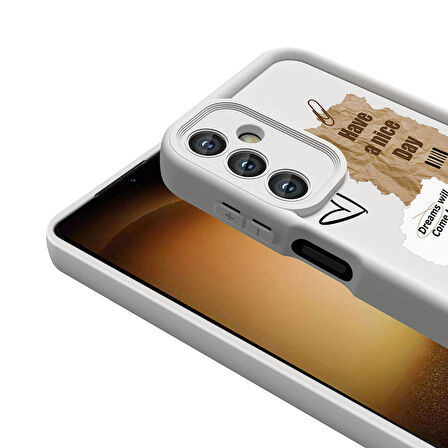 Samsung Galaxy A25 ile Uyumlu Kılıf Kamera Korumalı Yüzeyi Baskılı Arka Kapak