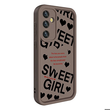 Samsung Galaxy A35 ile Uyumlu Kılıf Kamera Korumalı Yüzeyi Baskılı Arka Kapak