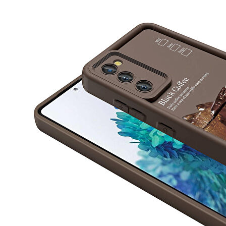 Samsung Galaxy S20 FE ile Uyumlu Kılıf Kamera Korumalı Yüzeyi Baskılı Arka Kapak
