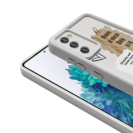 Samsung Galaxy S20 FE ile Uyumlu Kılıf Kamera Korumalı Yüzeyi Baskılı Arka Kapak