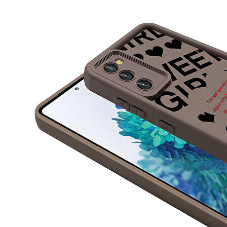 Samsung Galaxy S20 FE ile Uyumlu Kılıf Kamera Korumalı Yüzeyi Baskılı Arka Kapak