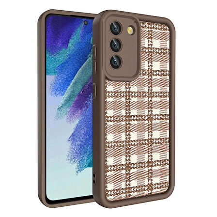 Samsung Galaxy S21 FE ile Uyumlu Kılıf Kamera Korumalı Yüzeyi Baskılı Arka Kapak