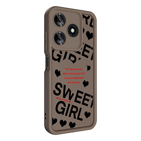 Tecno Spark 10C ile Uyumlu Kılıf Kamera Korumalı Yüzeyi Baskılı Arka Kapak