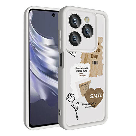 Tecno Spark 20C ile Uyumlu Kılıf Kamera Korumalı Yüzeyi Baskılı Arka Kapak