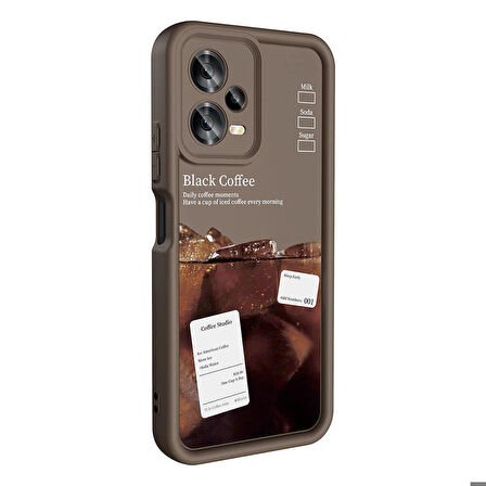 Xiaomi Redmi Note 12 5G ile Uyumlu Kılıf Kamera Korumalı Yüzeyi Baskılı Arka Kapak