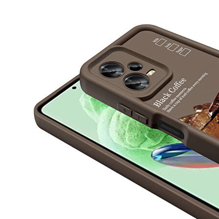 Xiaomi Redmi Note 12 5G ile Uyumlu Kılıf Kamera Korumalı Yüzeyi Baskılı Arka Kapak