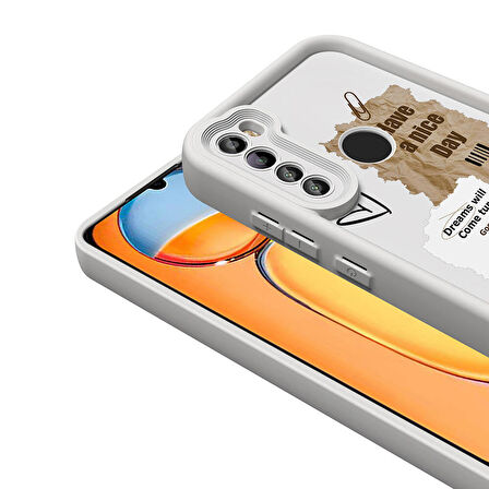Xiaomi Redmi Note 8 ile Uyumlu Kılıf Kamera Korumalı Yüzeyi Baskılı Arka Kapak
