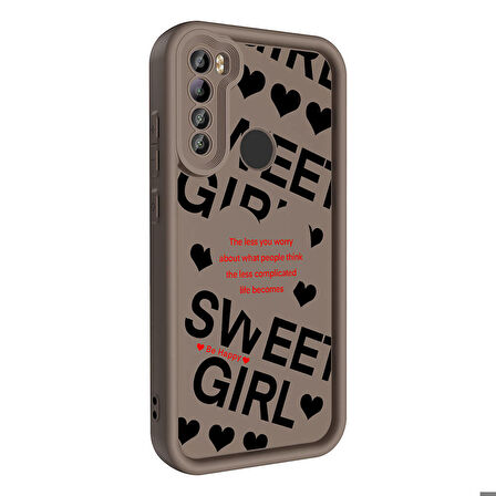 Xiaomi Redmi Note 8 ile Uyumlu Kılıf Kamera Korumalı Yüzeyi Baskılı Arka Kapak