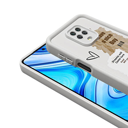 Xiaomi Redmi Note 9 Pro ile Uyumlu Kılıf Kamera Korumalı Yüzeyi Baskılı Arka Kapak