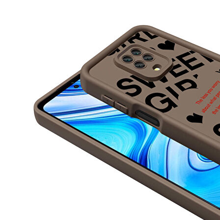 Xiaomi Redmi Note 9 Pro ile Uyumlu Kılıf Kamera Korumalı Yüzeyi Baskılı Arka Kapak