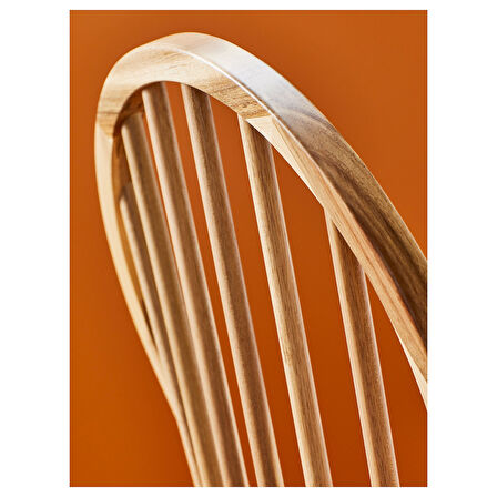 Mutfak masası takımı, meşe kaplama-beyaz-akasya, 4 sandalyeli, sabit