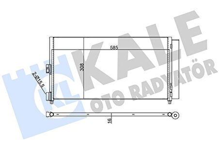KLİMA RADYATÖRÜ KONDENSER FIAT DOBLO 2001IDEA 2004PUNTO 2003 LANCIA YPSILON 2006-2011 1.2 1.3JTD 1.4 1.9JTD 46820833 51732993 51802116 51804991