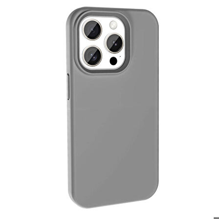 Apple iPhone 15 Pro Max Uyumlu Kılıf Magsafe Şarj Özellikli Sıvı Teknolojili Silinebilir Sert Kapak