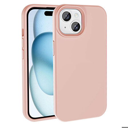 Apple iPhone 15 Uyumlu Kılıf Magsafe Şarj Özellikli Sıvı Teknolojili Silinebilir Sert Kapak