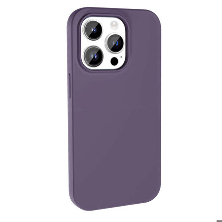 Apple iPhone 14 Pro Uyumlu Kılıf Magsafe Şarj Özellikli Sıvı Teknolojili Silinebilir Sert Kapak