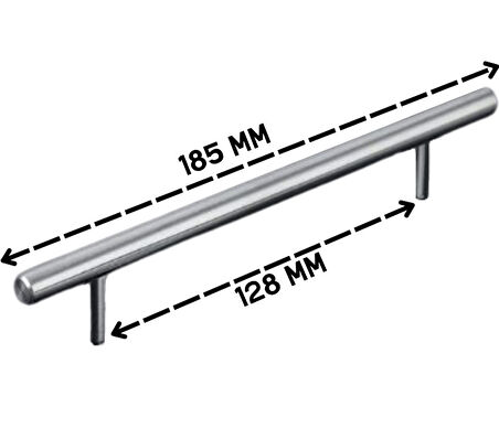 10 ADET Keijo INOX 128mm Paslanmaz Kulp (mobilya, dolap kulbu, kulp modeli)