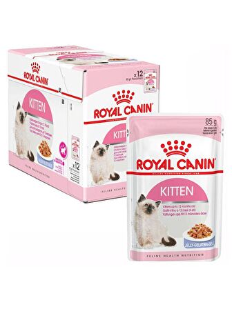 Royal Canin 85Gr KITTEN JELLY Yavru Yaş Kedi Maması 12Adet