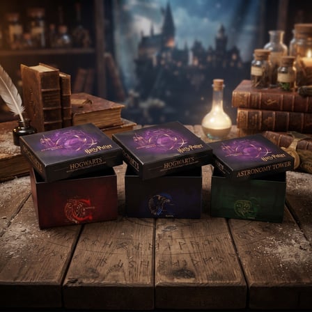 BakGelAl Harry Potter Hogwarts Lisanslı 3’lü Dekoratif Saklama Kutusu Seti – İç İçe Geçebilen Hediye Kutuları- Görekemli Hogwarts Tasarımlı