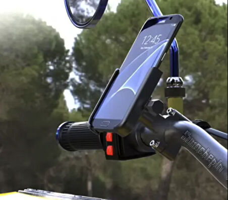 Yamaha R25-mt25 için tam uyumlu Aluminyum darbe emici motosiklet için telefon tutucu motor 